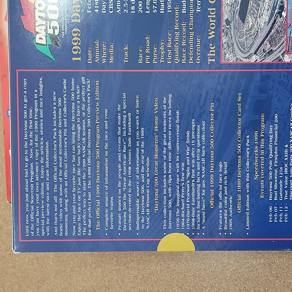 NASCAR Daytona 500 1999 Souvenir Pak!!! - Picture 5 of 8
